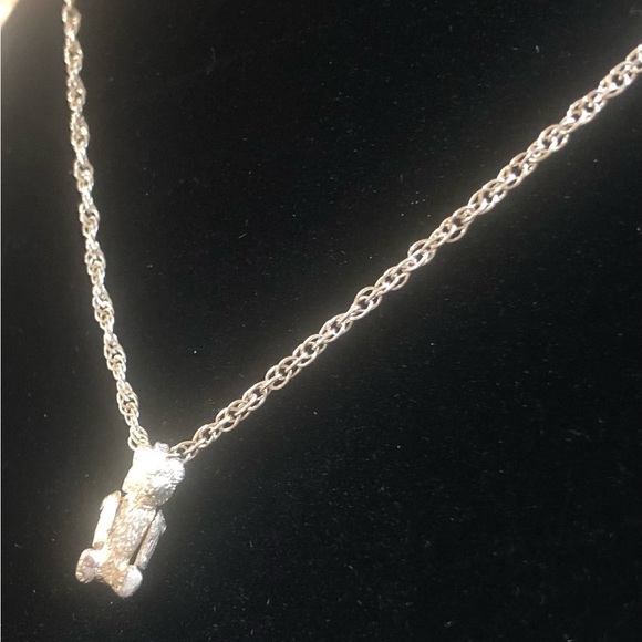 Tiffany Movable Arms Bear Pendant Necklace - Picture 6 of 6